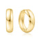 Gold Chubby Large Huggie Hoop Earrings